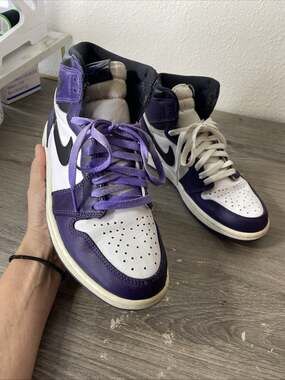 Size 8 - Jordan 1 Retro OG High Court Purple 2.0
